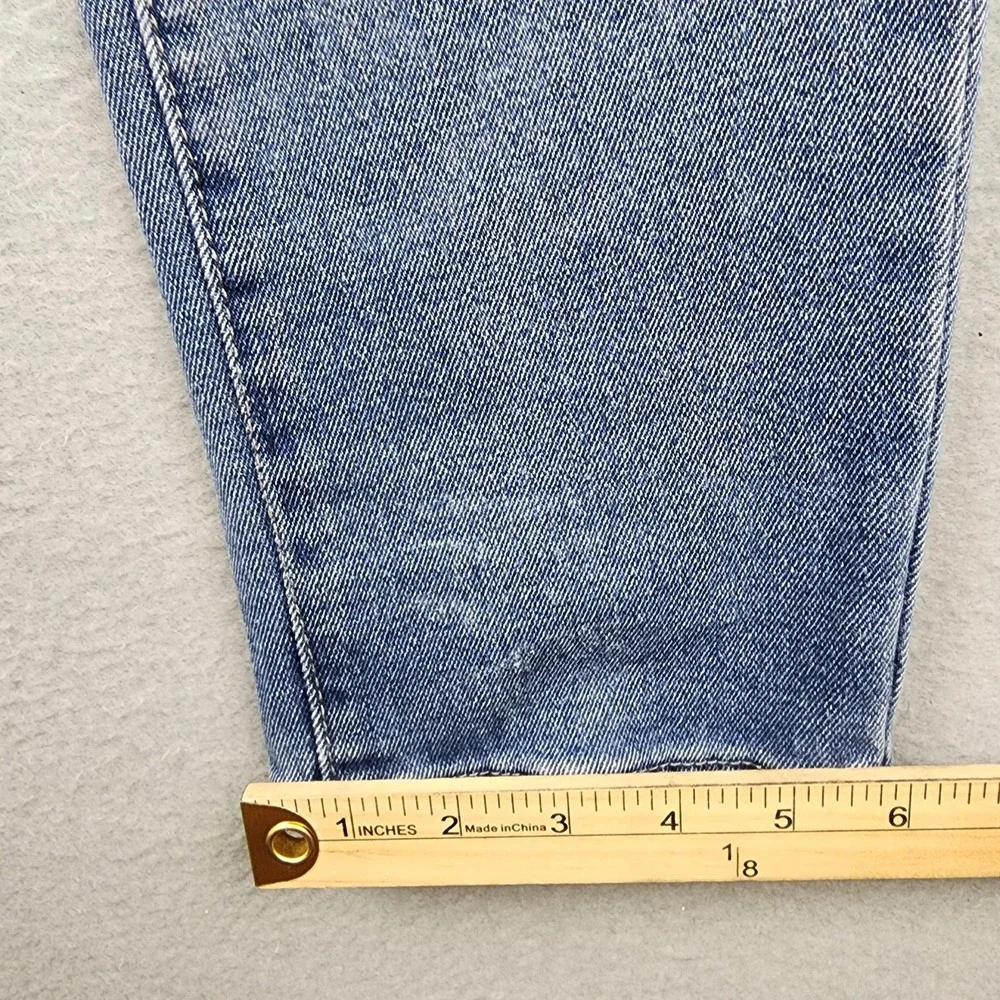 True Religion Rocco SN Flap Skinny Jeans Mens 29x31 Light Wash Distressed Denim
